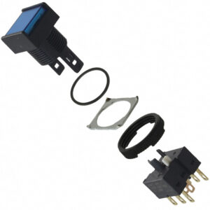 OMRON A16 □-P series: button switch (separate type) (with light · without light) (platinum 16) - A16L-AAM-5D-1P