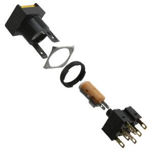 OMRON A16 □-P series: button switch (separate type) (with light · without light) (platinum 16) - A16L-APYM-12D-1P
