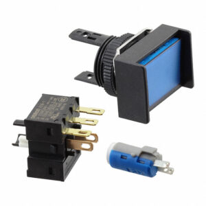 OMRON A16 □-P series: button switch (separate type) (with light · without light) (platinum 16) - A16L-JAM-5D-2P