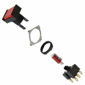 OMRON A16 □-P series: button switch (separate type) (with light · without light) (platinum 16) - A16L-JRM-5D-2P