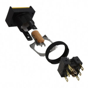 OMRON A16 □-P series: button switch (separate type) (with light · without light) (platinum 16) - A16L-JPYM-5D-2P