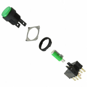 OMRON A16 □-P series: button switch (separate type) (with light · without light) (platinum 16) - A165-TGM-2P