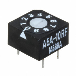 OMRON A6A series: Rotary DIP switch (high seal · IEC IP64) - A6A-10CF