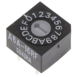 OMRON A6A series: Rotary DIP switch (high seal · IEC IP64) - A6A-16CF