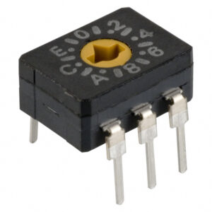 OMRON A6C/A6CV series: Rotary DIP switch (DIL-IC shape · internal seal) - A6C-16R(N)