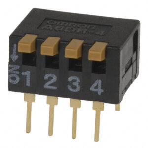 OMRON A6D/A6DR series: Slide keys DIP switch - A6DR-4100