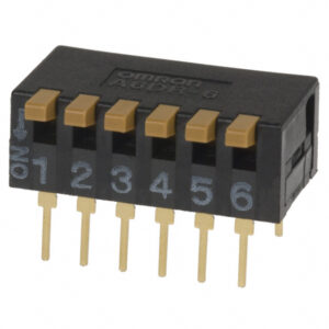 OMRON A6D/A6DR series: Slide keys DIP switch - A6DR-6100