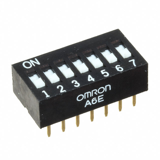 OMRON A6E-N series: sliding DIP switch (box shape · substrate insertion type) - A6E-7101-N