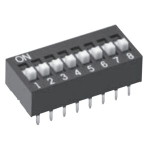 OMRON A6E-N series: sliding DIP switch (box shape · substrate insertion type) - A6E-8104-N