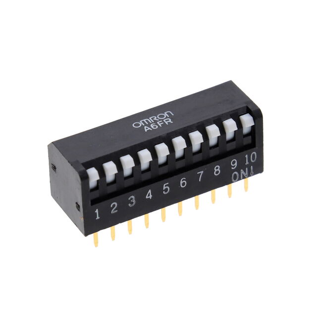 OMRON A6FR series: Keys DIP switch (box shape · substrate insertion type) - A6FR-0101