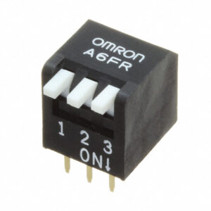 OMRON A6FR series: Keys DIP switch (box shape · substrate insertion type) - A6FR-3104