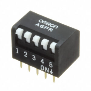 OMRON A6FR series: Keys DIP switch (box shape · substrate insertion type) - A6FR-5101
