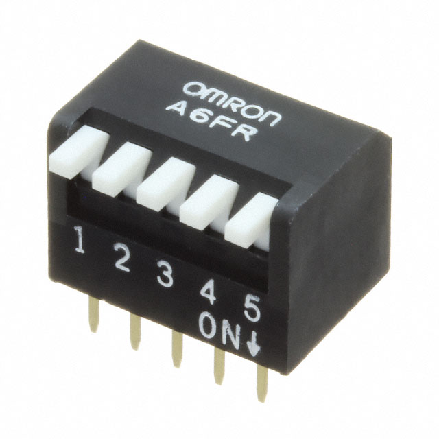 OMRON A6FR series: Keys DIP switch (box shape · substrate insertion type) - A6FR-5104