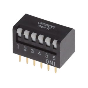 OMRON A6FR series: Keys DIP switch (box shape · substrate insertion type) - A6FR-6101