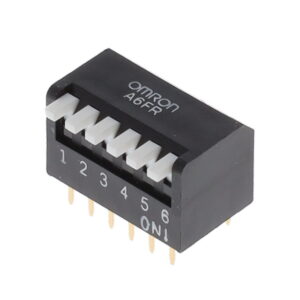 OMRON A6FR series: Keys DIP switch (box shape · substrate insertion type) - A6FR-6104