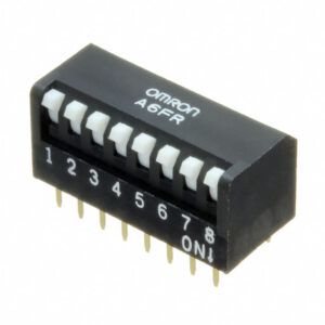 OMRON A6FR series: Keys DIP switch (box shape · substrate insertion type) - A6FR-8101