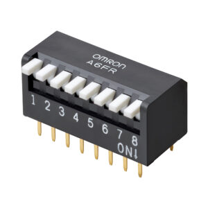 OMRON A6FR series: Keys DIP switch (box shape · substrate insertion type) - A6FR-8104