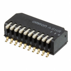 OMRON A6HR series: Keys DIP switch (half pitch) - A6HR-0104-R100