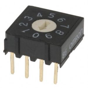 OMRON A6R/A6RV series: Rotary DIP switch (economical) - A6R-102RF