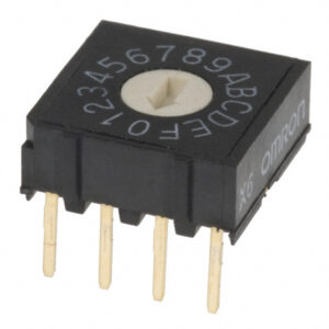 OMRON A6R/A6RV series: Rotary DIP switch (economical) - A6R-162RF