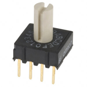 OMRON A6R/A6RV series: Rotary DIP switch (economical) - A6R-162RS
