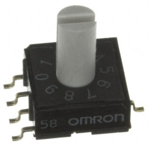 OMRON A6RS series: Rotary DIP switch (surface mounted · Economical) - A6RS-161RS-R100