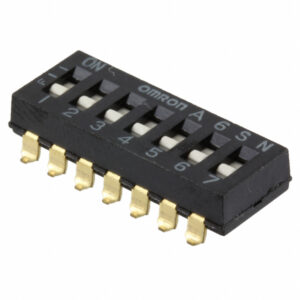 OMRON A6SN series: Slide DIP switch (surface mounted) - A6SN-7104-R100