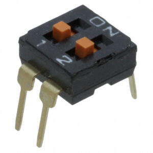 OMRON A6T series: sliding DIP switch (terminal type for printed substrate) - A6T-2104