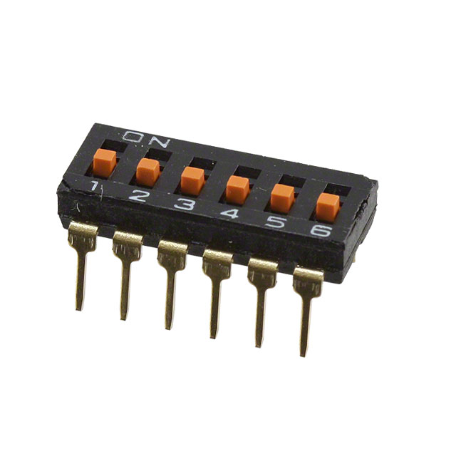 OMRON A6T series: sliding DIP switch (terminal type for printed substrate) - A6T-6102