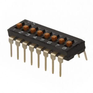 OMRON A6T series: sliding DIP switch (terminal type for printed substrate) - A6T-8104