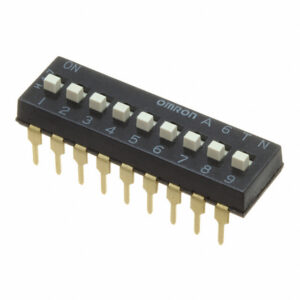 OMRON A6TN series: sliding DIP switch (blade type high voltage contact) - A6TN-9104